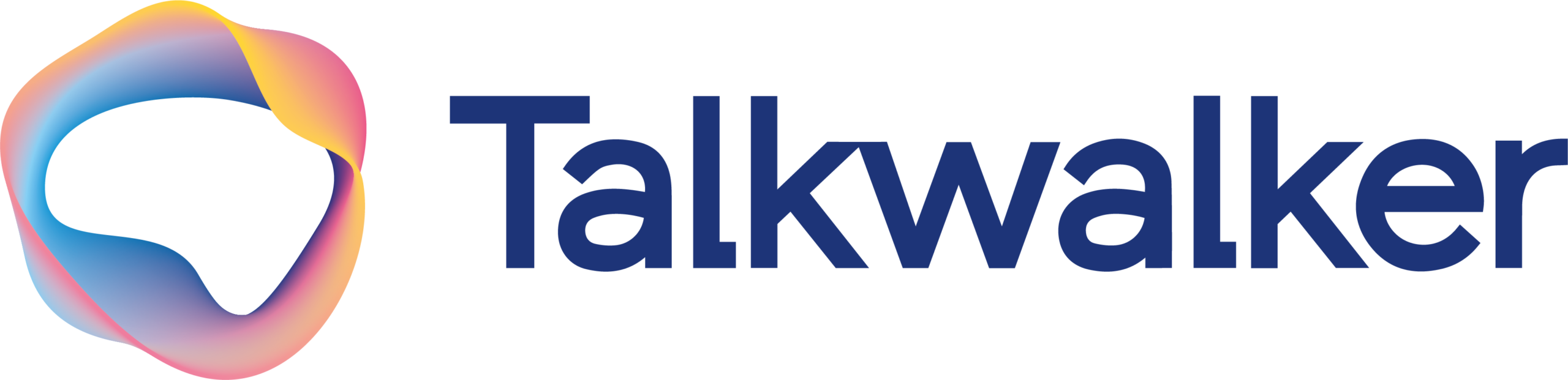talkwalker logo full blue